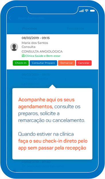 Design de aplicativo de consulta médica